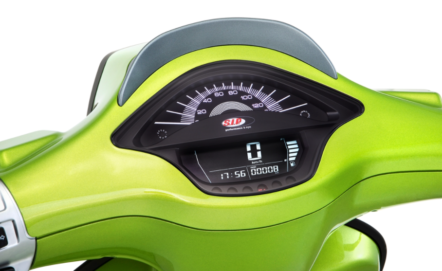 Compte-tours/tachymètre pour Vespa Primavera/Sprint 50-150ccm 2T/4T AC, noir