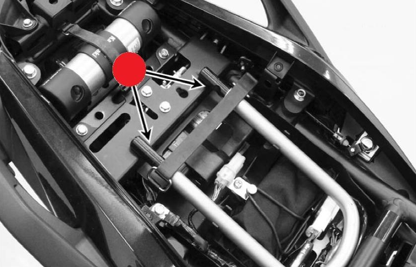 Support pour antivol Versys650 2017 Original Kawasaki