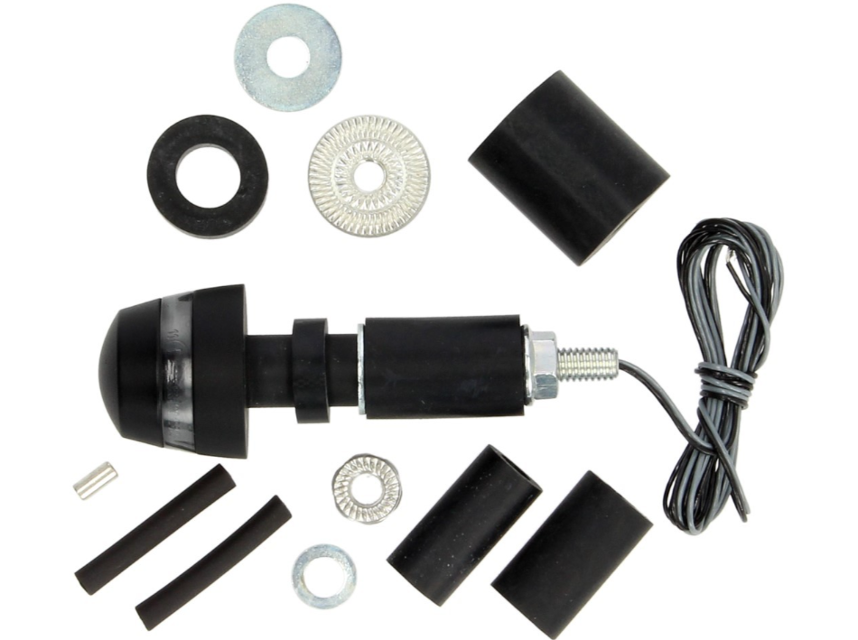 Clignotant Kellermann, BL 2000, acier, LED, VR/VL, 12 V, noir satiné, homologué E