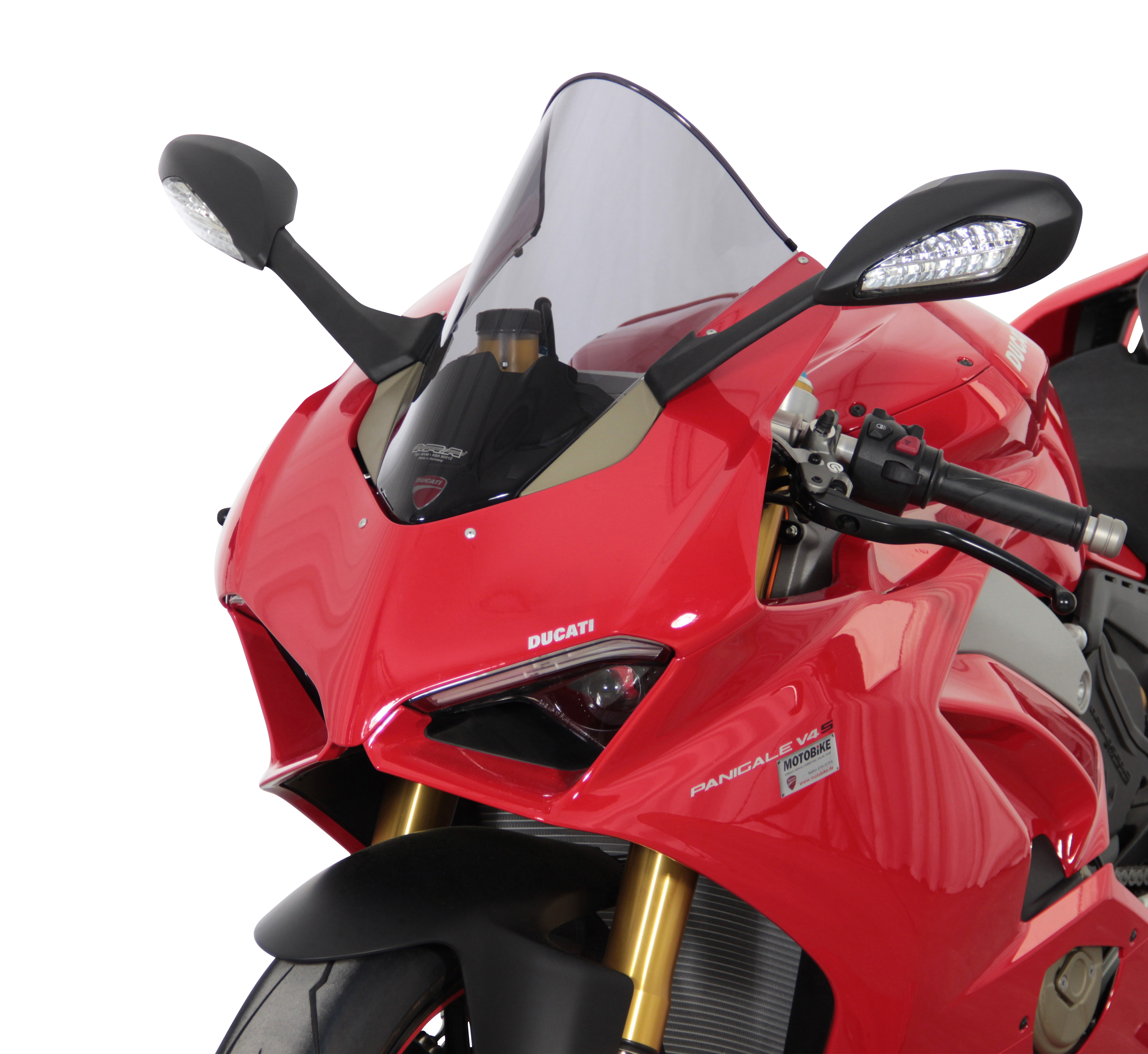 Pare-brise racing "R" gris fumé pour Panigale V4 /R /S Orignal MRA