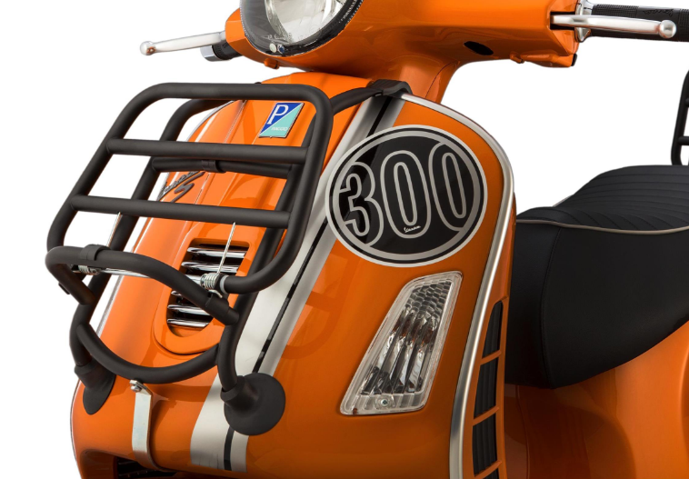 Porte-bagages avant pour Vespa GTS/GTS Super/GTV/GT 60/GT/GT L 125-300ccm, pliable, noir mat