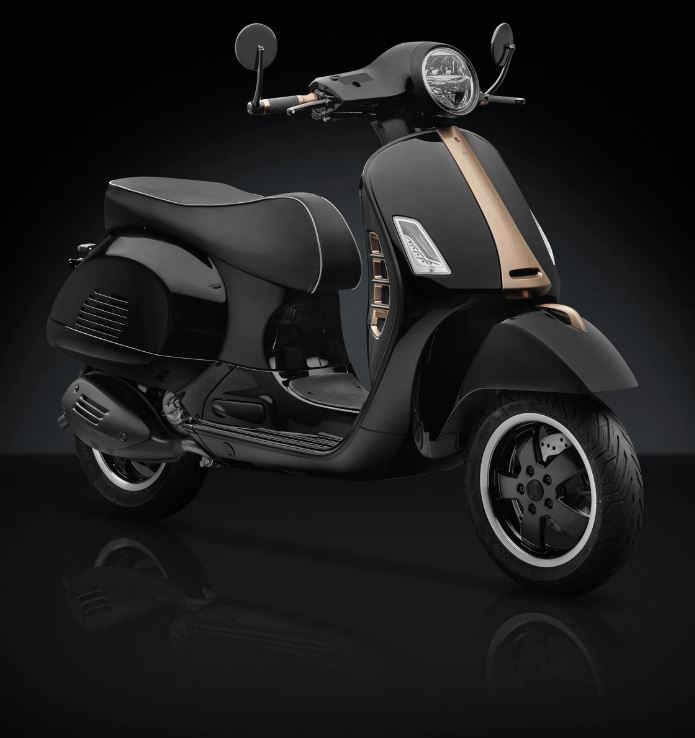 Rétroviseur d'extrémité de guidon RIZOMA "SPIRIT RS" pour Vespa GTS/GTS Super/GTV/GT, inscription bronze