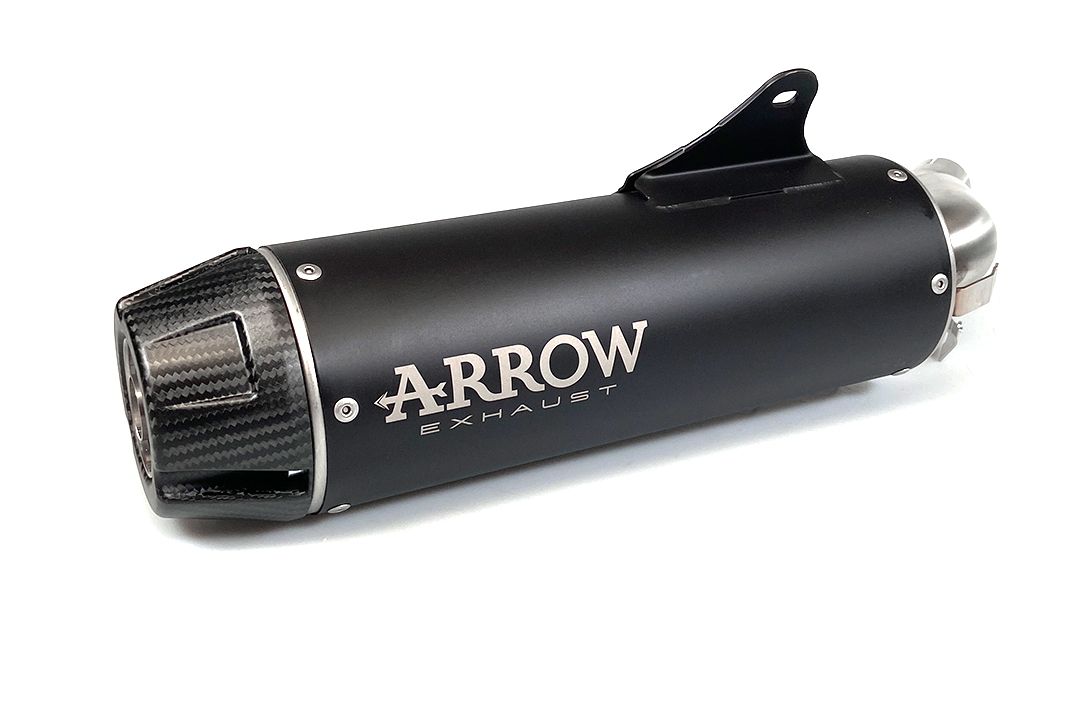 ARROW Échappement REBEL DARK Slip-On avec embout en carbone pour Honda CMX 1100 Rebel (21-25)