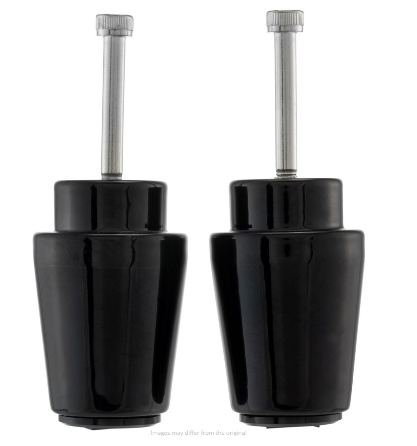 Poids de guidon ZELIONI pour Vespa, la paire, noir brillant