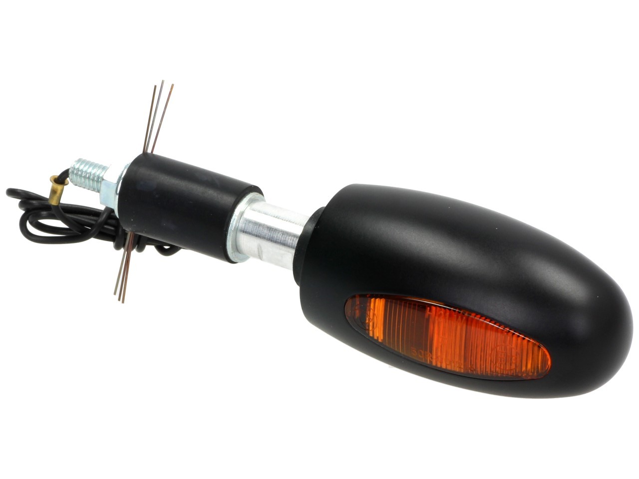 Clignotants Kellermann, BL 1000 yellow, aluminium, halogène, VR/VL, 12 V, 21 W, noir satiné