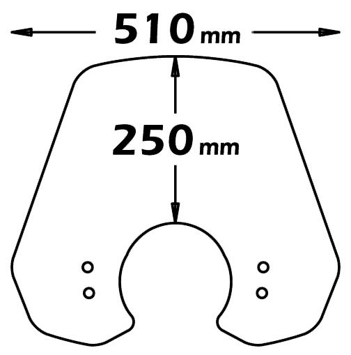 Pare-brise moyennement haut légèrement teinté pour Vespa LX - Isotta