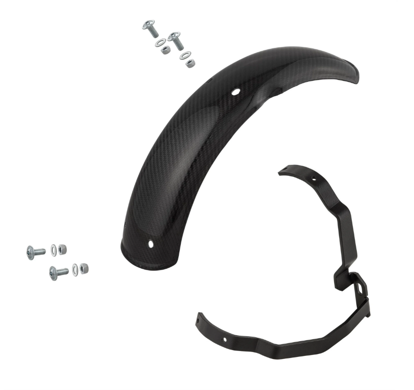 Aile 2.0 Garelli EVO II pour Vespa PX 80-200ccm, carbone clair, support noir