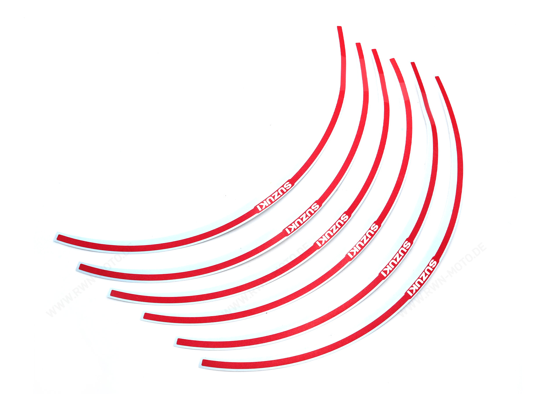 Décor de bord de jante rouge pour Suzuki GSX-8R (24-) Original