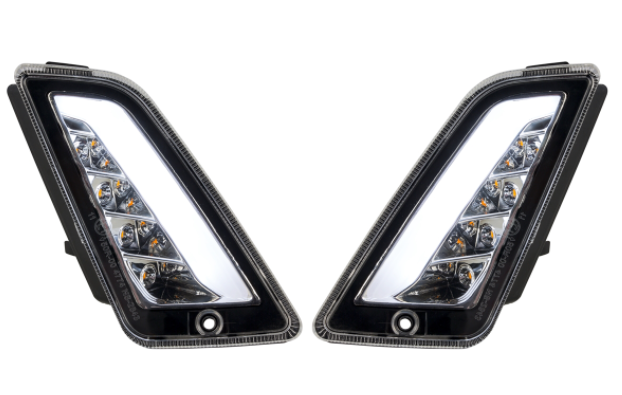 Kit clignotants avant & arrière pour Vespa GTS/GTS Super/GTV/GT 60/GT/GT L ('03-'13), clair
