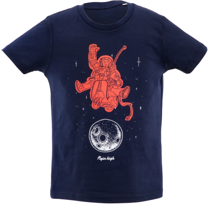 T-shirt enfant "Flyin high", bleu foncé