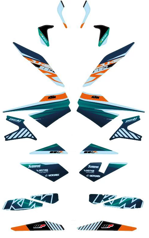 Kit graphique KTM Factory pour 890 Duke (année 20-)