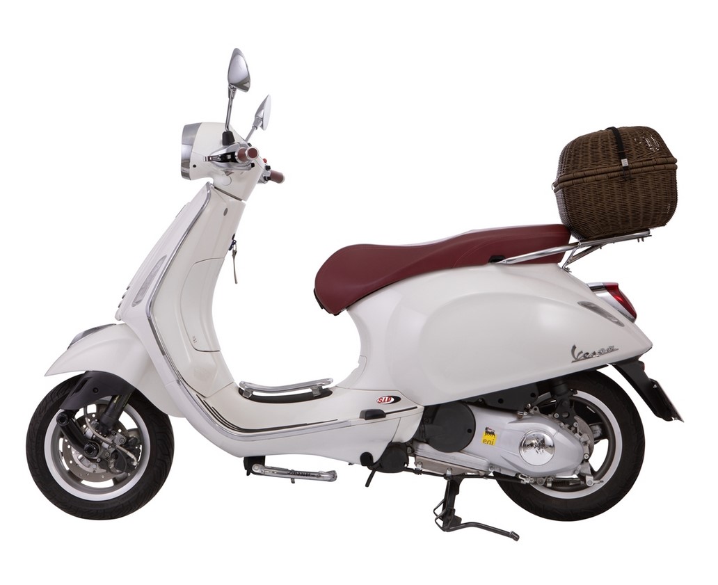 Kit panier à bagages Classic pour Vespa GTS/GTV/GT60 125-300ccm, marron foncé