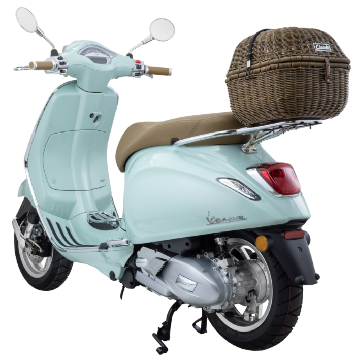 Panier à bagages Classic pour Vespa, marron foncé