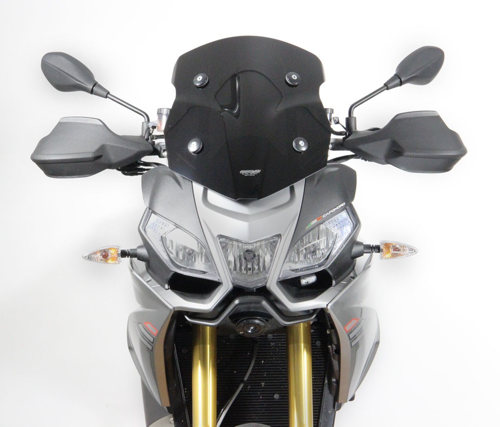 Vitre de tourisme MRA "TM" gris fumé pour APRILIA CAPONORD 1200 (année 13-)