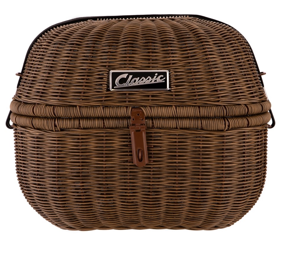 Kit panier à bagages Classic pour Vespa GTS/GTV/GT60 125-300ccm, marron foncé