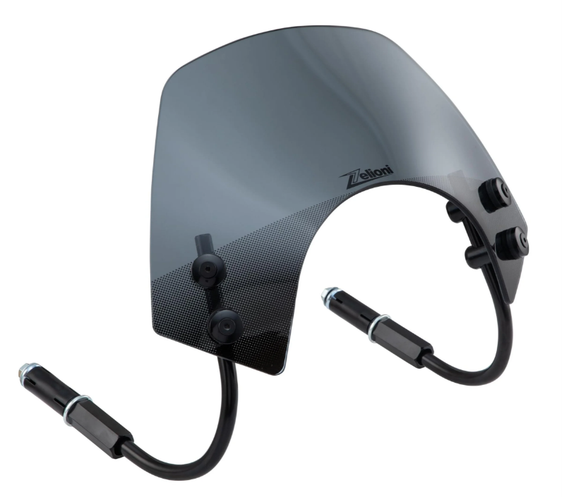 Flyscreen ZELIONI Racing pour Vespa GTS/GTS Super/GT/GT L 125-300ccm, teinté noir