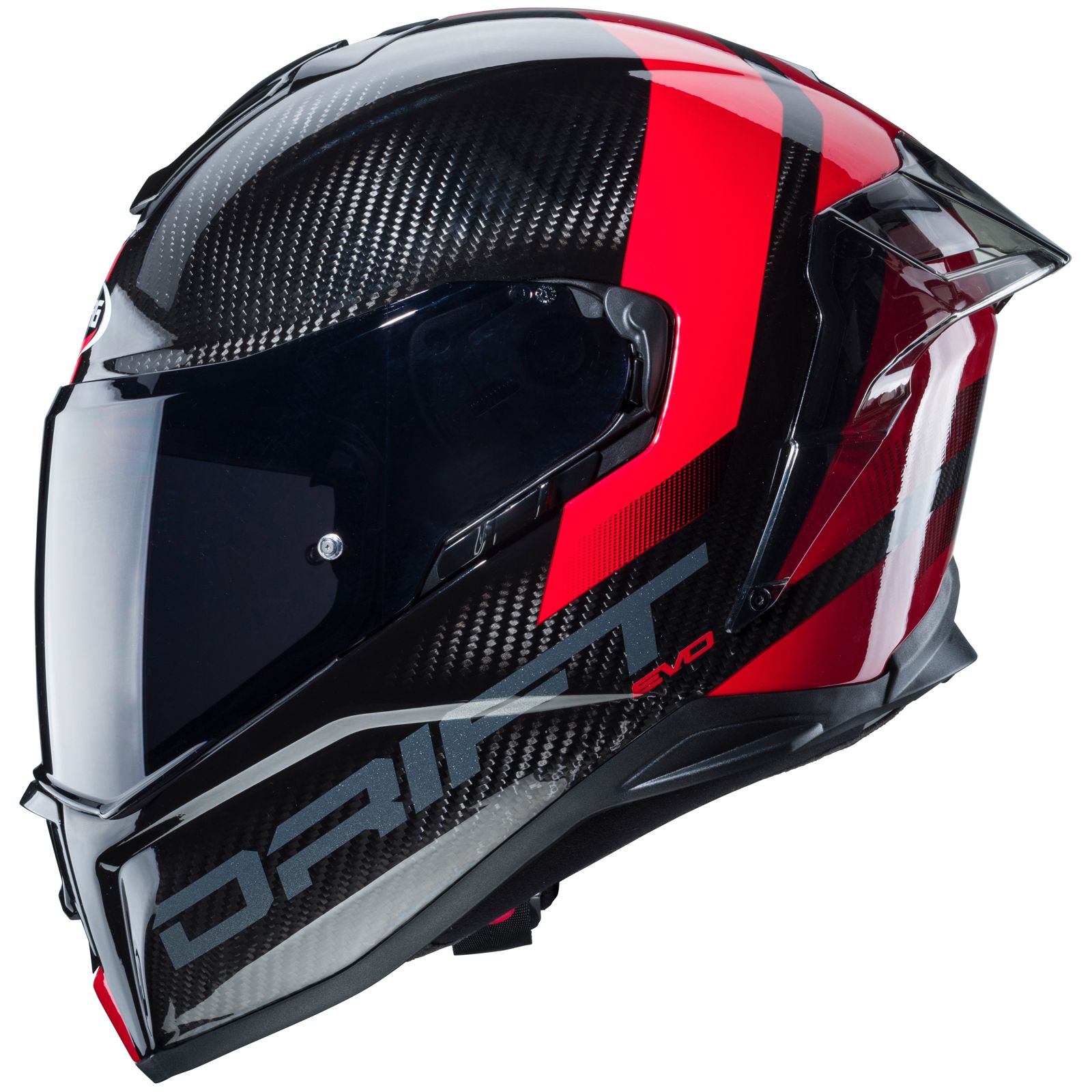 Caberg casque Drift Evo Carbon Sonic, noir/rouge