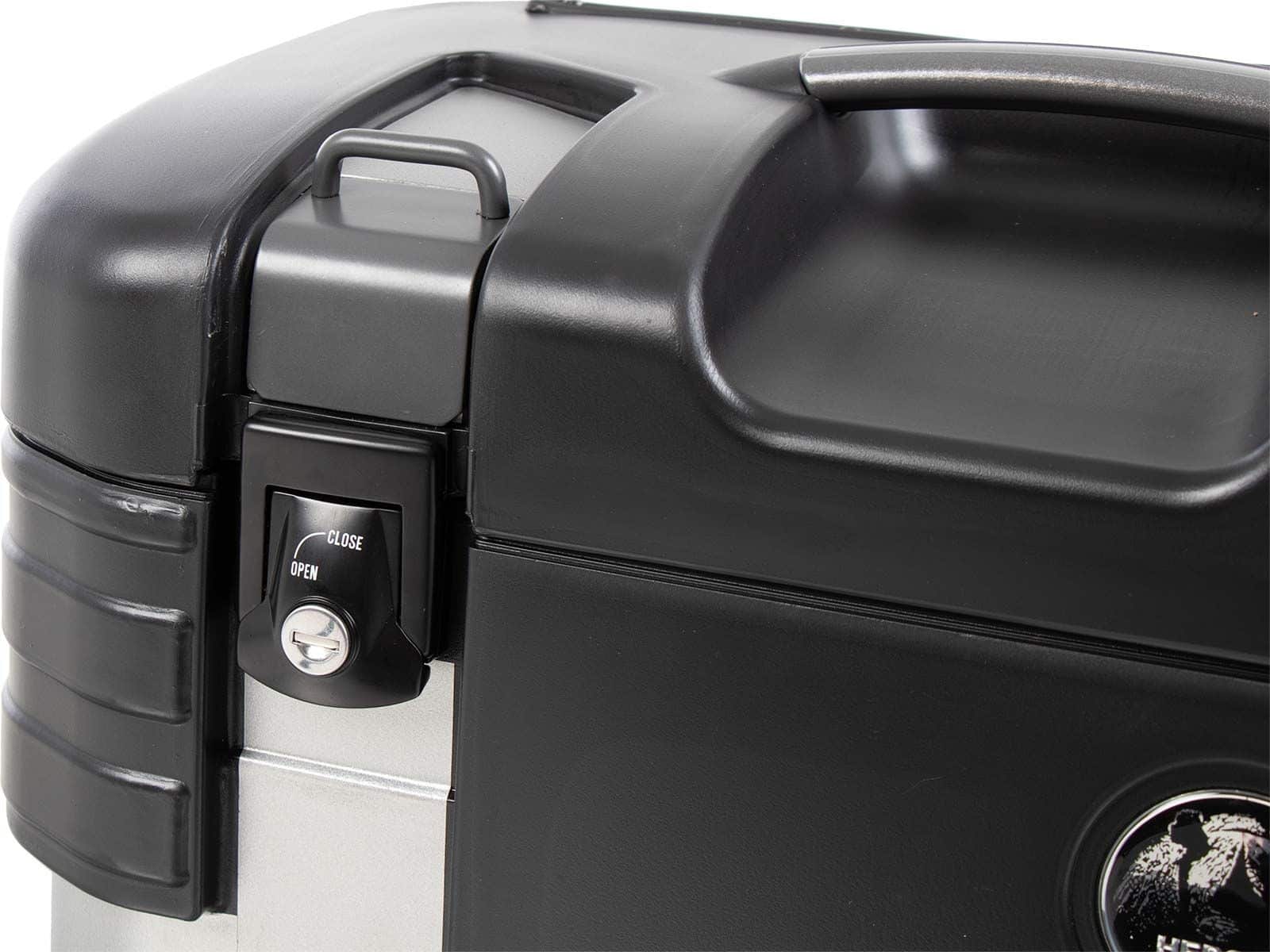 Kit de valises latérales Gobi Black Edition avec crochets à bagages d'origine Hepco & Becker