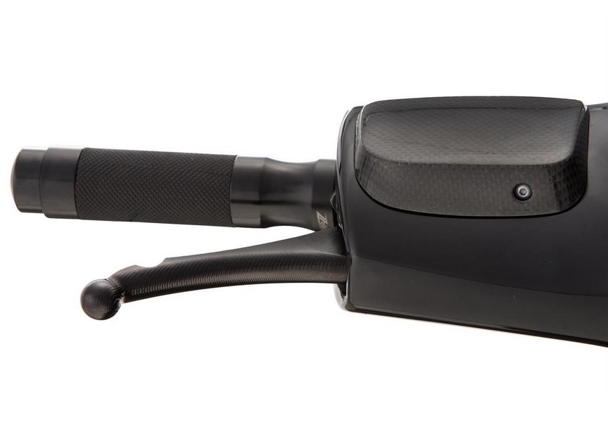 Kit levier de frein sport ZELIONI Shorty 3D pour Vespa, droite et gauche, anodisé noir