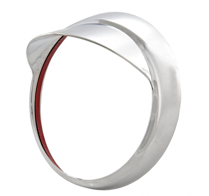 Anneau de lampe avec abat-jour pour Vespa GTV /GT 60 125-300ccm, chrome