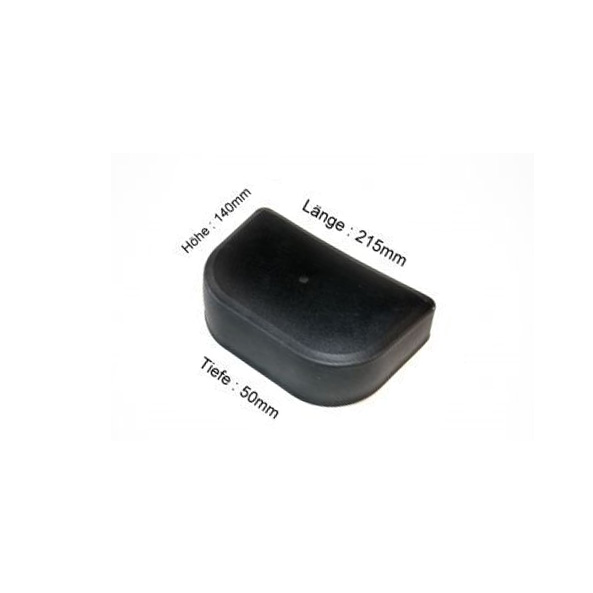 eyecase coussin dorsal, noir, 215x140x50 mm