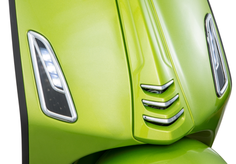 Grille de clignotant droite/gauche, avant pour Vespa Primavera/Sprint 50-150ccm 2T/4T AC, chromé