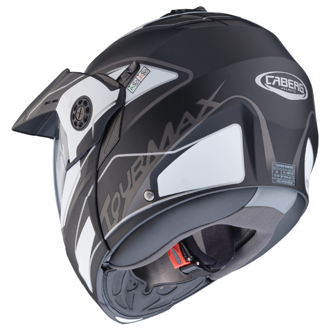 Caberg casque Tourmax Marathon, noir mat/blanc