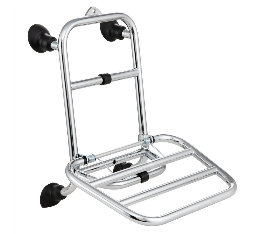 Porte-bagages avant pour Vespa GTS /GTS Super HPE /GTV 125/300 ('19-), pliable, chrome
