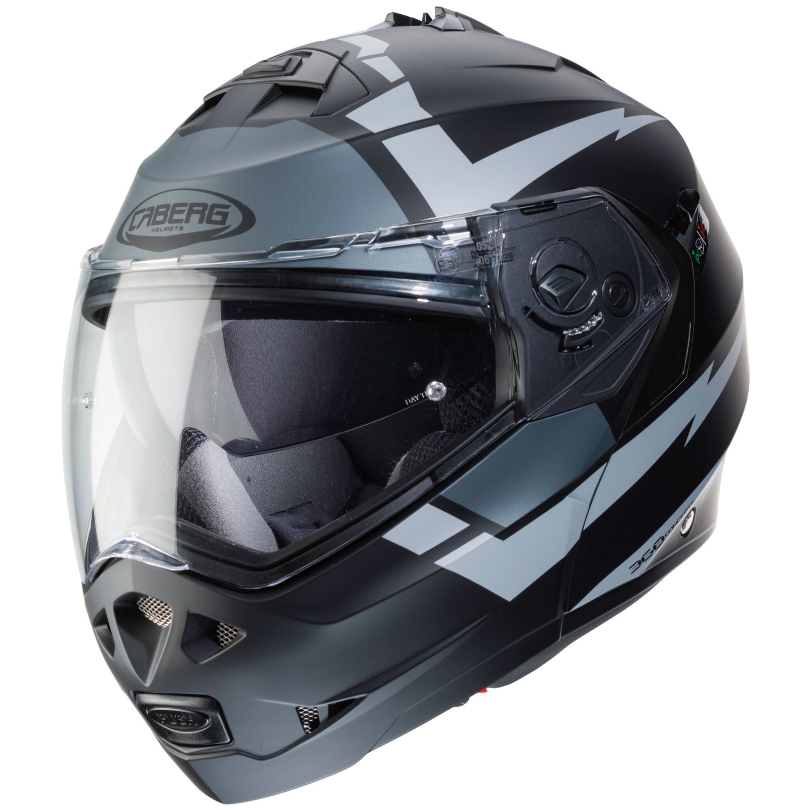 Caberg casque Duke II Kito, noir mat/anthracite