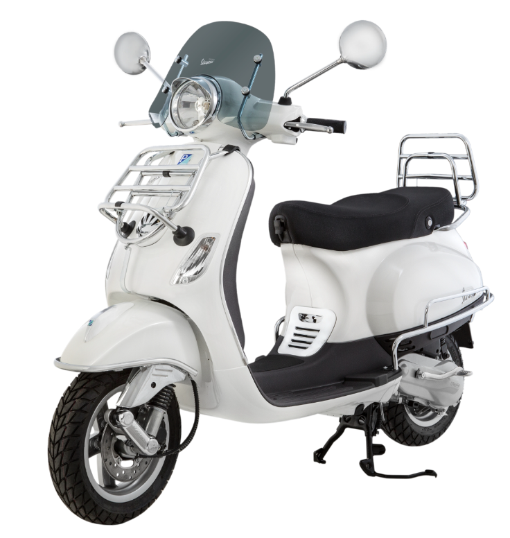 Porte-bagages arrière pour Vespa LX /LXV /S 50-150ccm, pliable, chrome