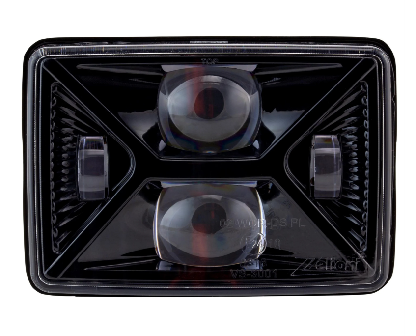 Phare ZELIONI LED trapézoïdal pour Vespa S 50-150ccm