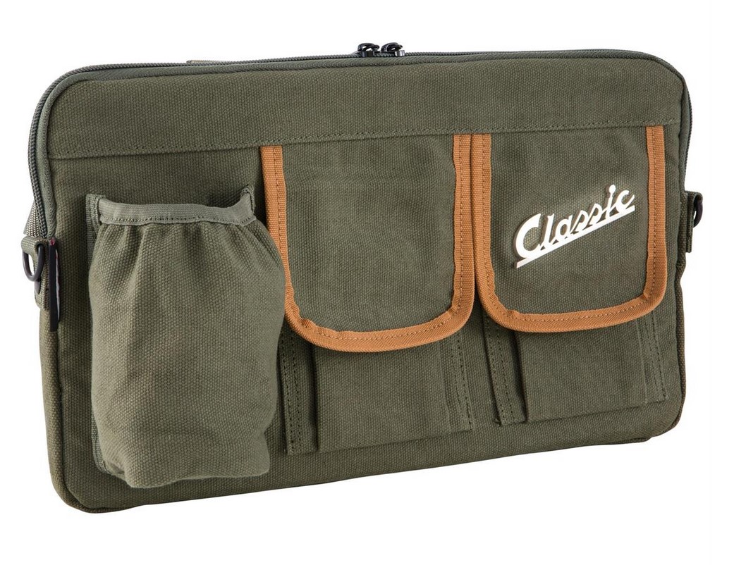 Sac "Classic" pour compartiment à bagages/boîte à gants Vespa - olive, Canvas