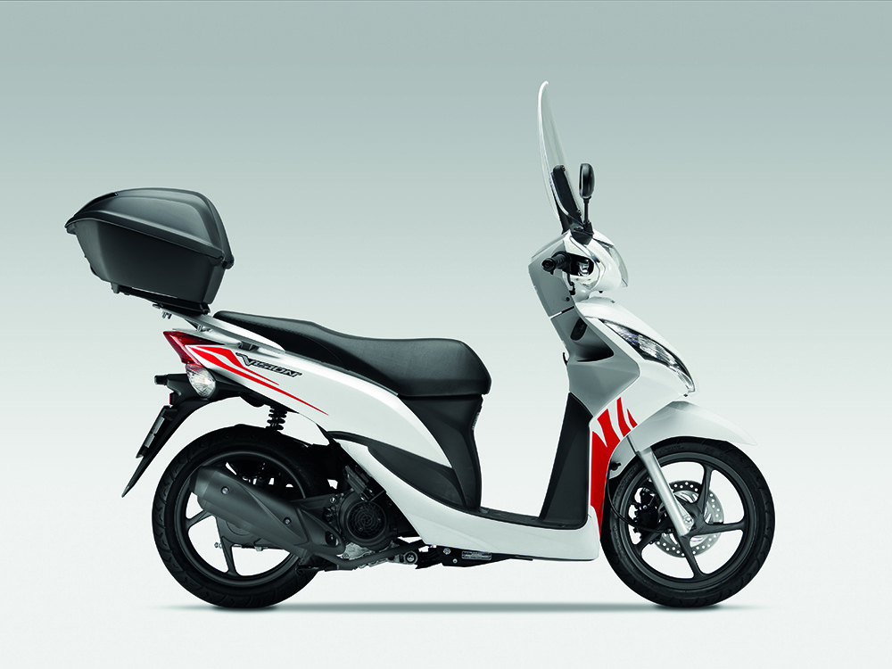 Jeu d'autocollants originaux Honda Vision50/ Vision110 "Safari" rouge