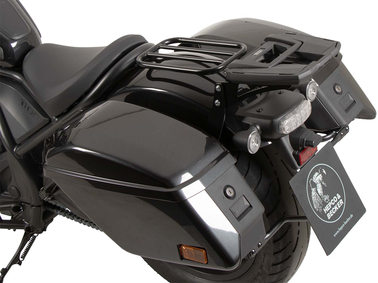Support de top case Easyrack noir pour Honda CMX 1100 Rebel /DCT (21-24) Hepco & Becker