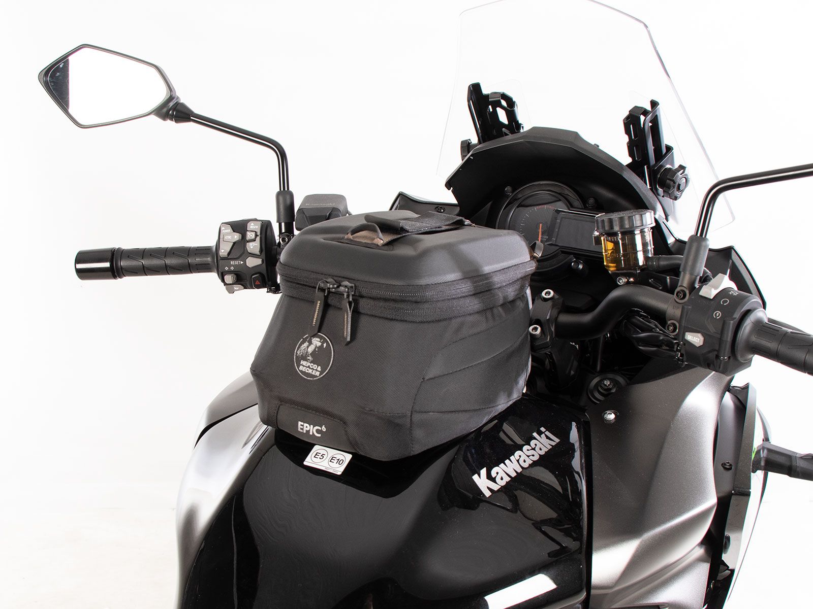 Anneau de réservoir Basic avec unité de fermeture de la sacoche de réservoir pour Kawasaki Versys 1100 /SE (25- ) Hepco & Becker