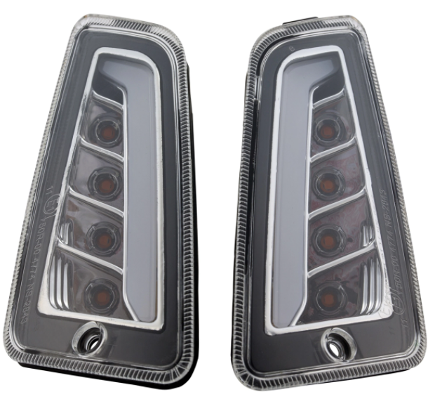 Kit clignotants avant & arrière pour Vespa GTS/GTS Super/GTV 125-300ccm ('14-), clair