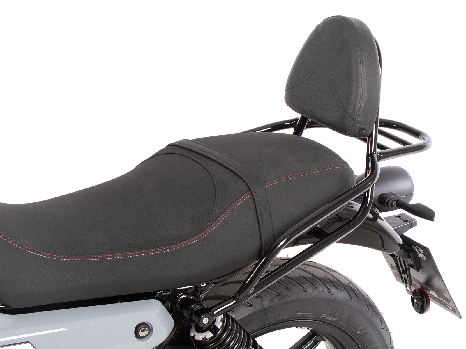 Sissybar avec porte-bagages noir pour Moto Guzzi V7 850 Sport (25-) Hepco & Becker