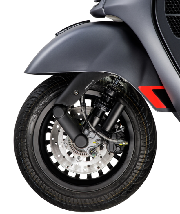 Amortisseur avant pour Vespa GTS/GTS Super/GTV/GT 60/GT/GT L 125-300ccm, noir mat