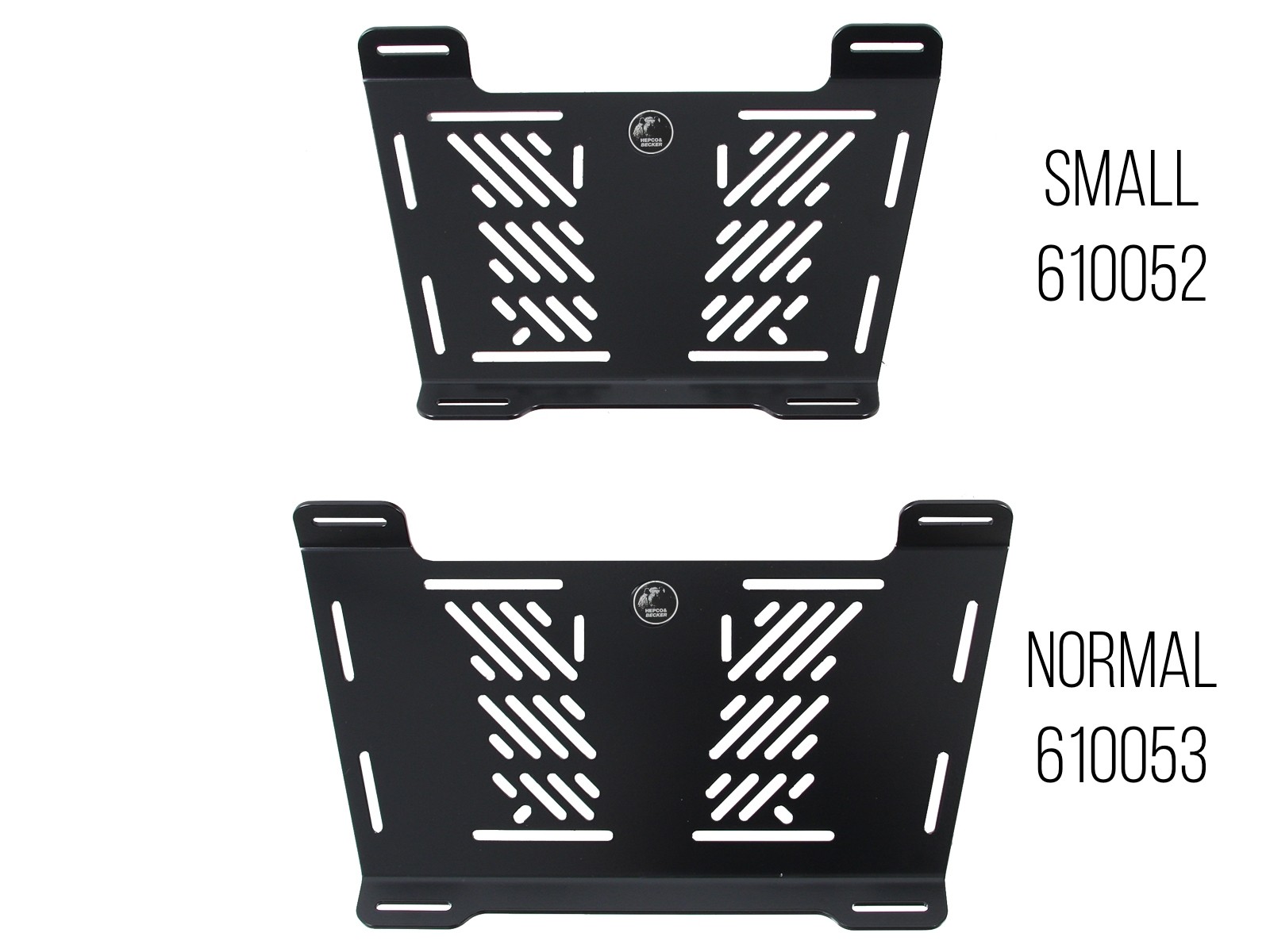 Elargisseur universel à monter sur des supports tiers existants noir Hepco & Becker