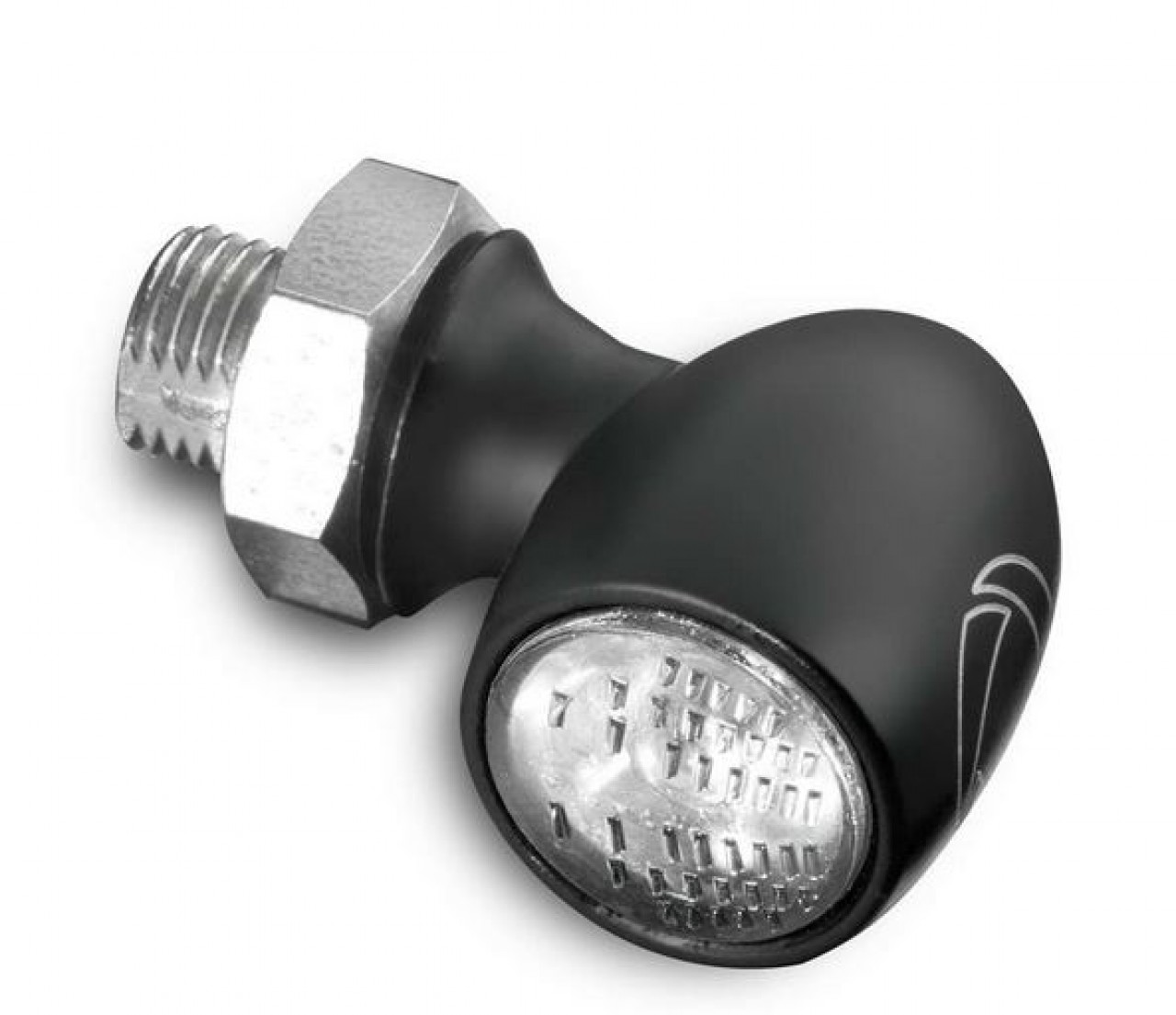 Clignotant Kellermann, Atto, aluminium, LED, V/H, G/D 12 V, noir satiné, M5x0,5x6,5