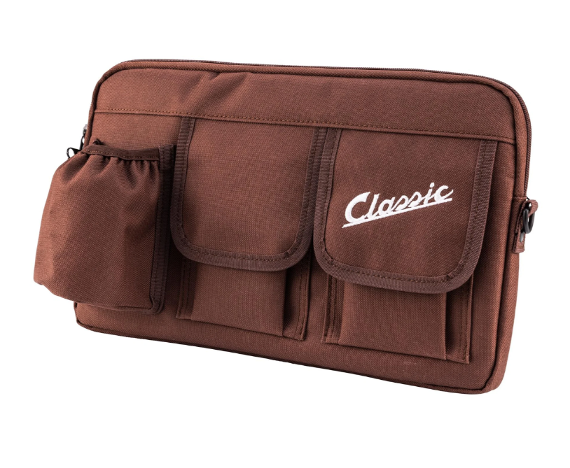 Sac "Classic" pour compartiment à bagages/boîte à gants Vespa, nylon, marron tobacco