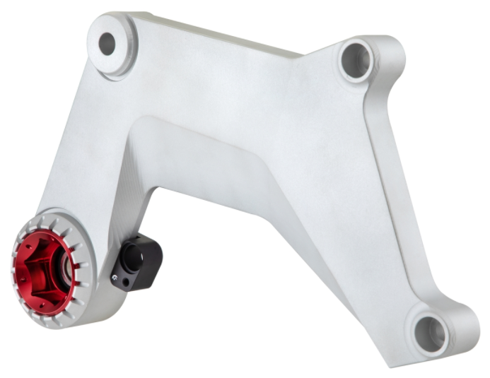 Bras oscillant pour pot d'échappement racing, arrière pour Vespa GTS/GTS Super/GTV 125-300ccm avec ABS, argenté