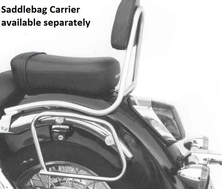 Sissybar sans porte-bagages chromé pour Honda VT 750 C2 (97-03) Hepco & Becker