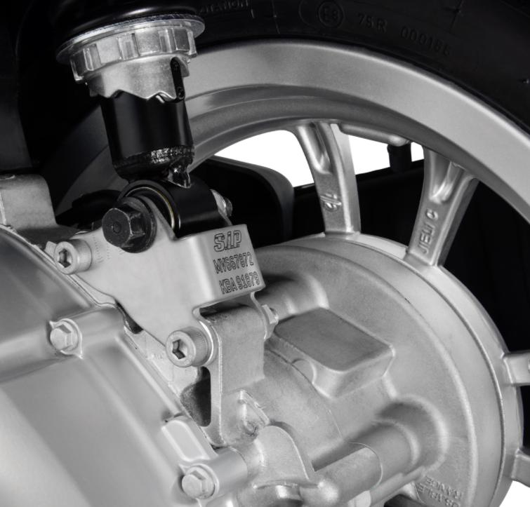 Adaptateur pour abaissement de l'amortisseur, arrière pour Vespa Primavera/Sprint, acier