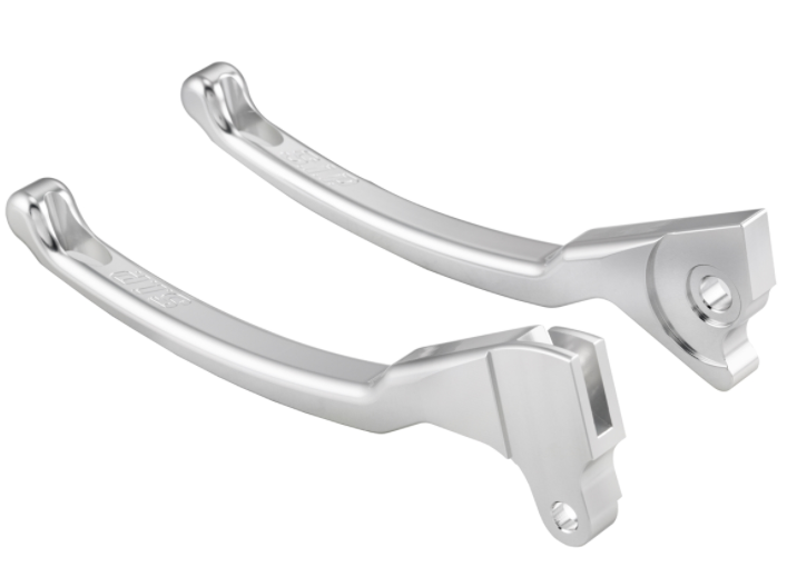 Jeu de leviers sport frein gauche/droit pour Vespa LX/​LXV/​S/​Primavera/​Sprint 50-150ccm, argent
