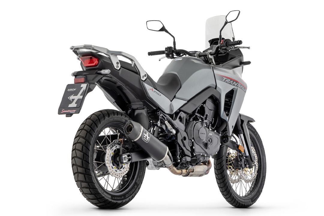 ARROW Échappement INDY RACE DARK aluminium pour Honda XL 750 Transalp année modèle 2023-