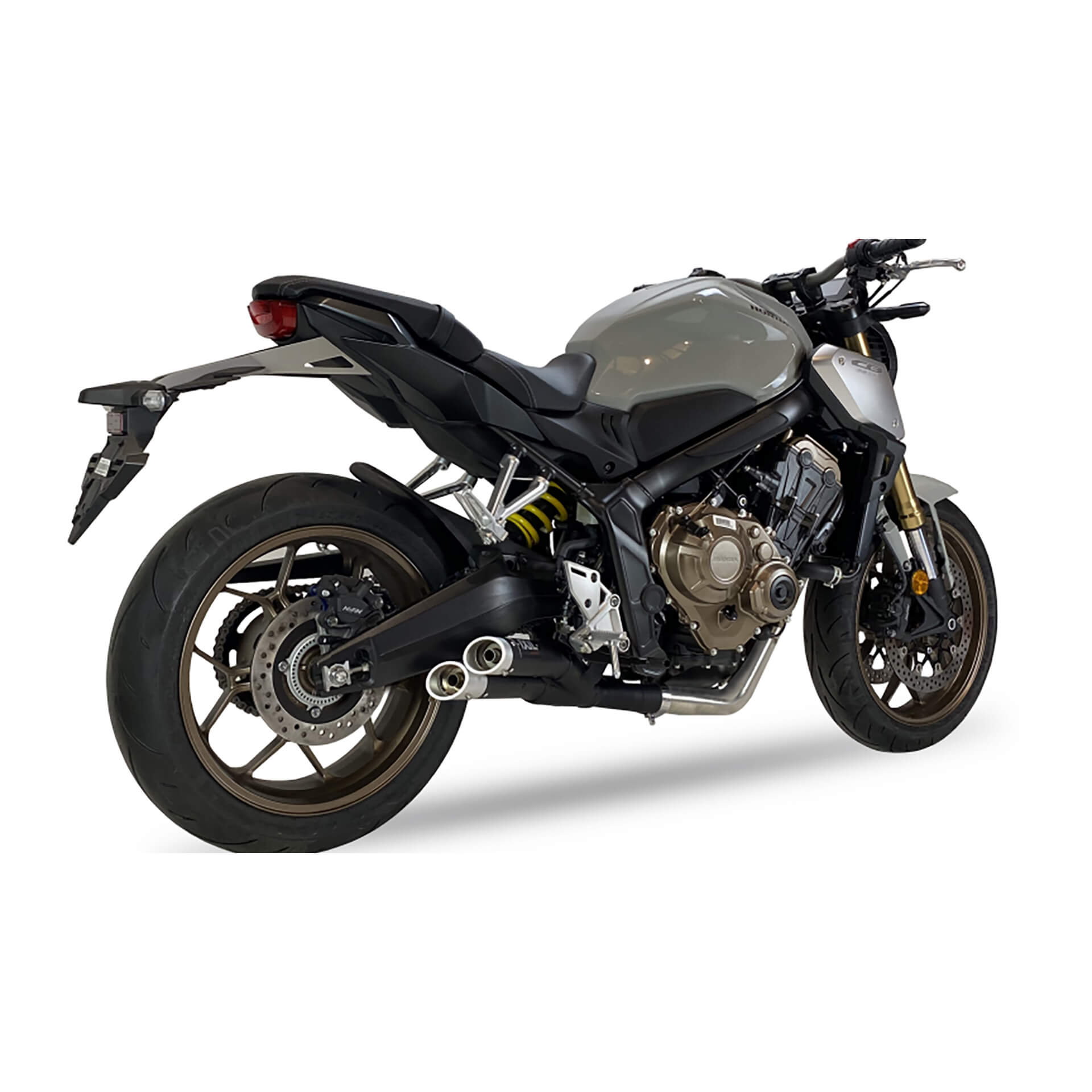 IXIL Hyperlow XL Système complet Honda CB 650 R /CBR 650 R, acier inoxydable noir, homologué E, Euro5