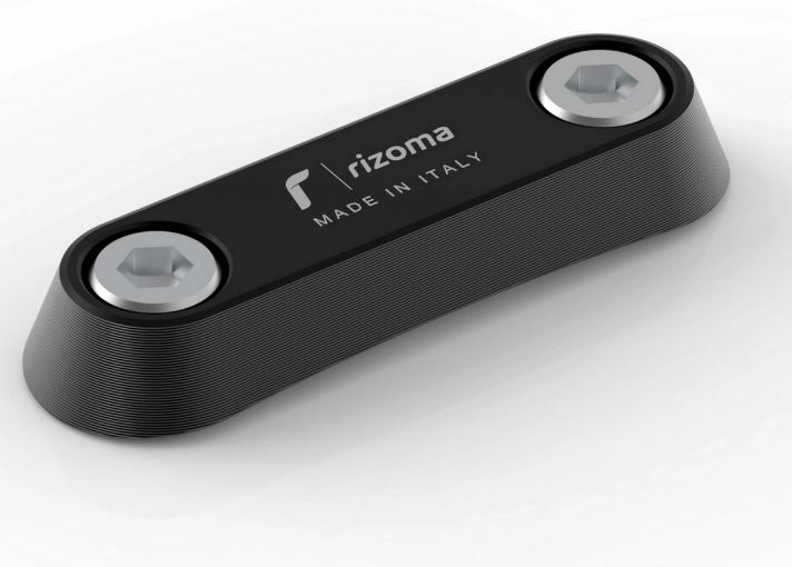 Cache fileté RIZOMA étrier de maintien passager pour Vespa GTS/GTS Super/GTV/Primavera, noir