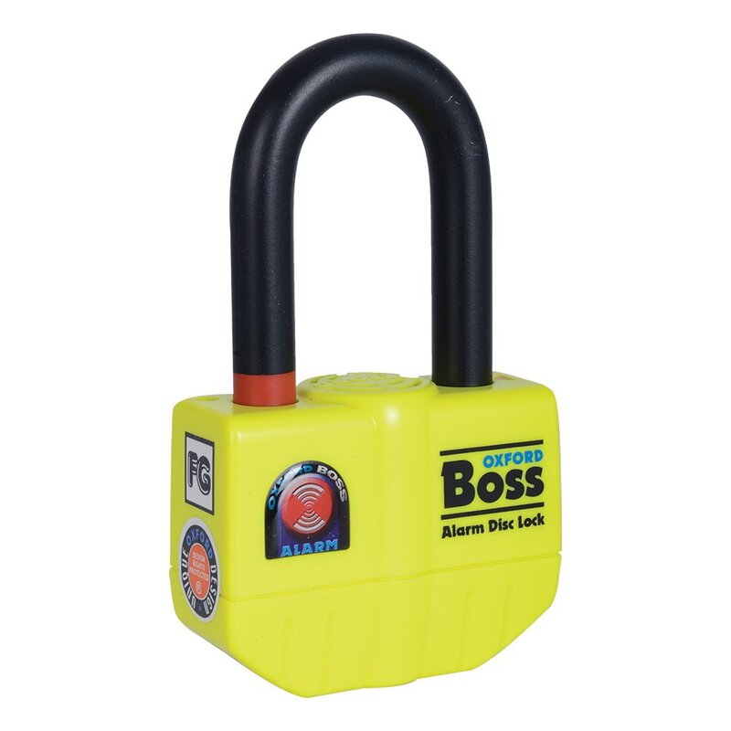 Oxford Boss Alarm 14 mm Bremsscheibenschloss Inkl. 12mm x 1.5m Kette