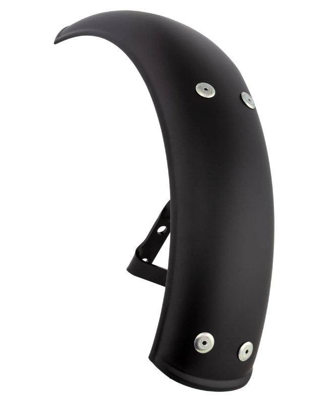 Aile Garelli pour Vespa PX 80-200ccm, métal, noir mat